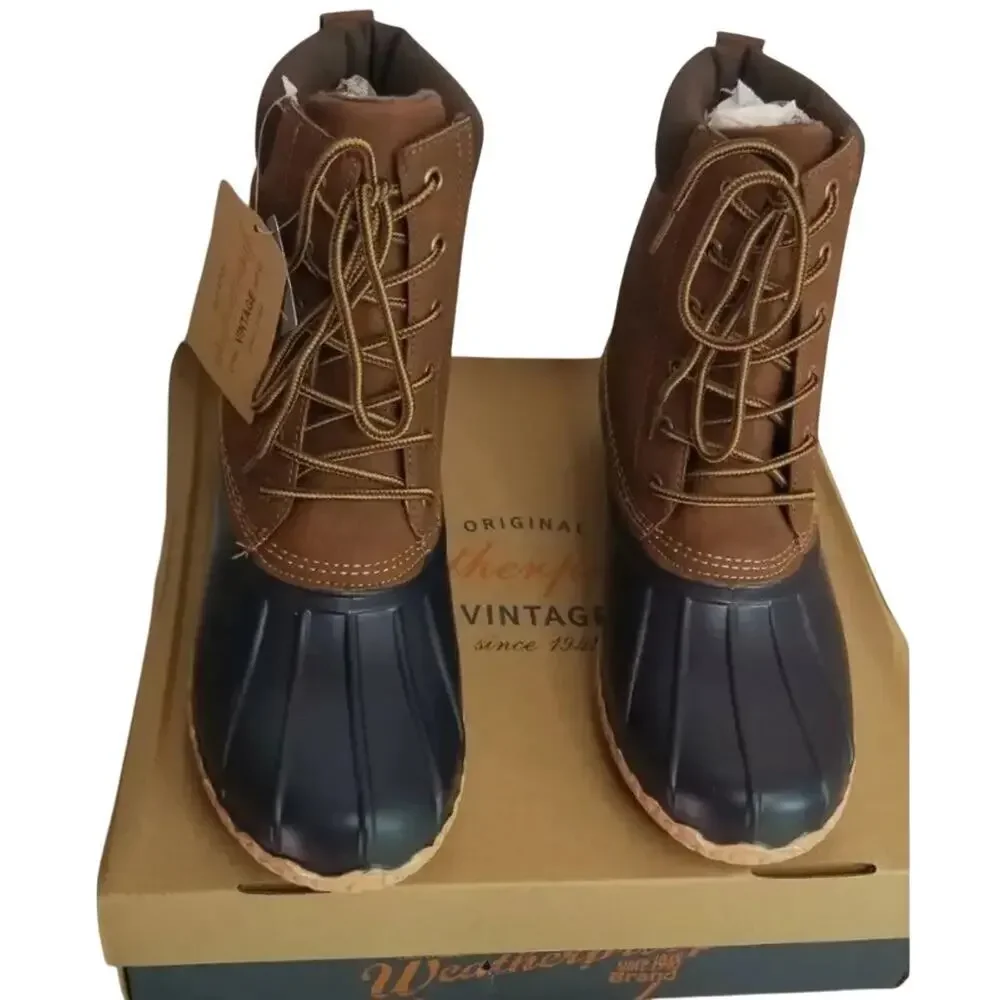 WEATHERPROOF VINTAGE Adam II Duck Boots, Size US Mens 12, New in Box